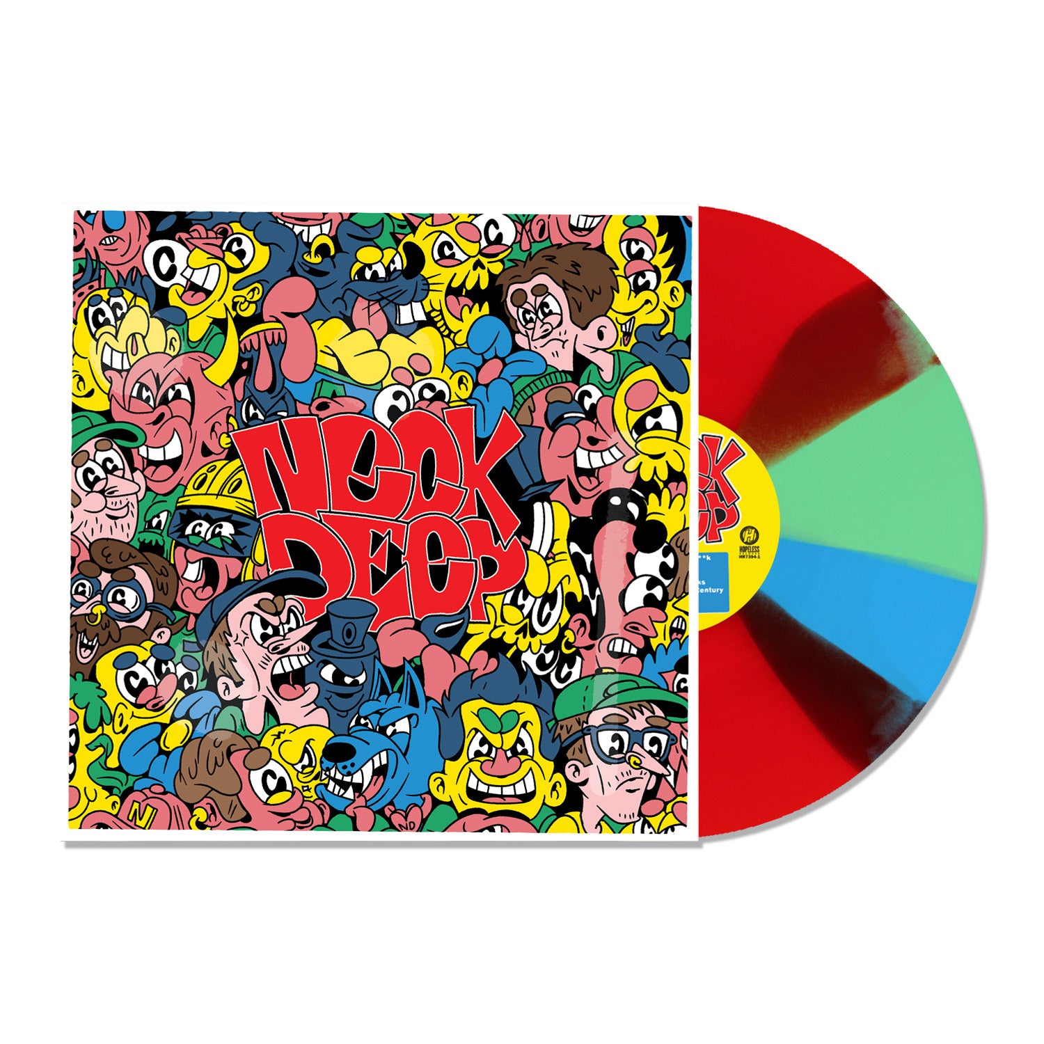 Neck Deep (Dumbfuck Edition) Red, Blue, Green Twister LP